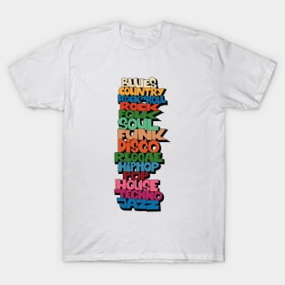 Soul, Funk, Disco, House and other Music Styles.  - Super stylish funky Design! T-Shirt